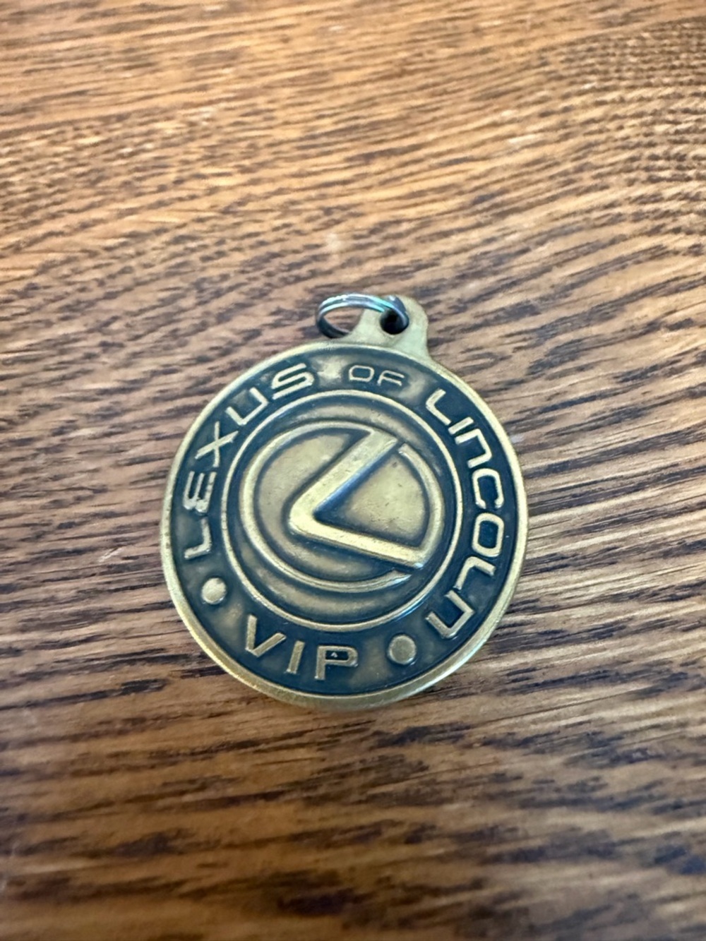 Vintage Lexus of Lincoln Nebraska VIP Brass Keychain - Rare Automotive Dealershi